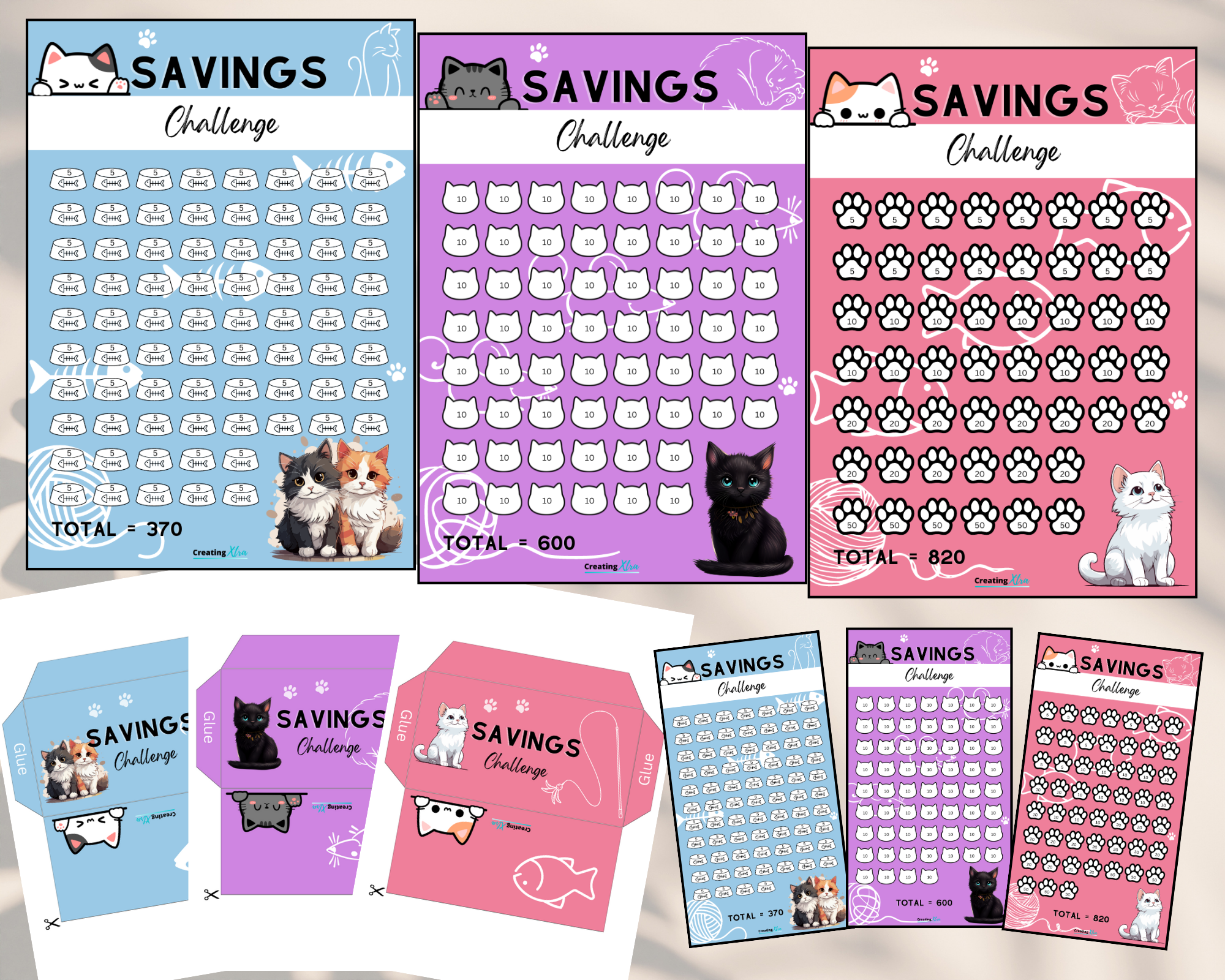 Kitty-Savings-Challenge-set